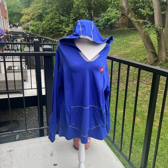 Antigua Women’s Blue Long Sleeve Chicago Cubs Fleece Pullover Size XXLarge - Picture 4 of 7